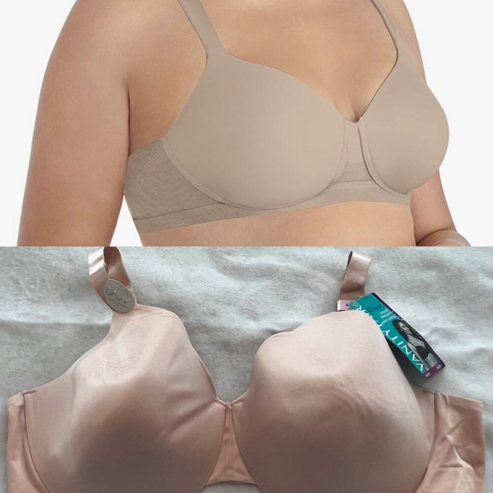 NWT Vanity Fair Nearly Invisible Underwire Bra Full Figure 44D - Picture 8 of 8